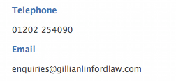 contact details