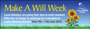 Make a Will Week Poster - top half
